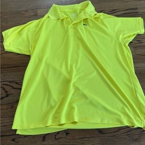 Men’s Lacoste Sport Fluorescent Yellow Polo Shirt